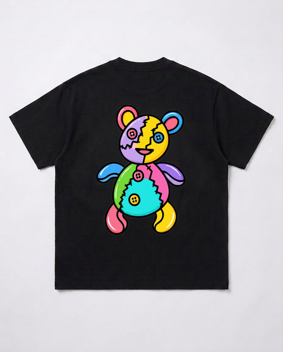 Patchwork Bear tee, back