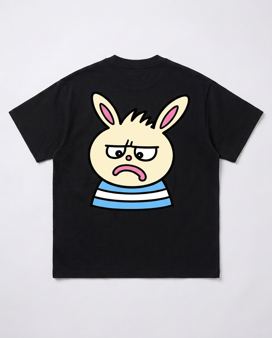 Grumpy Bunny tee, back