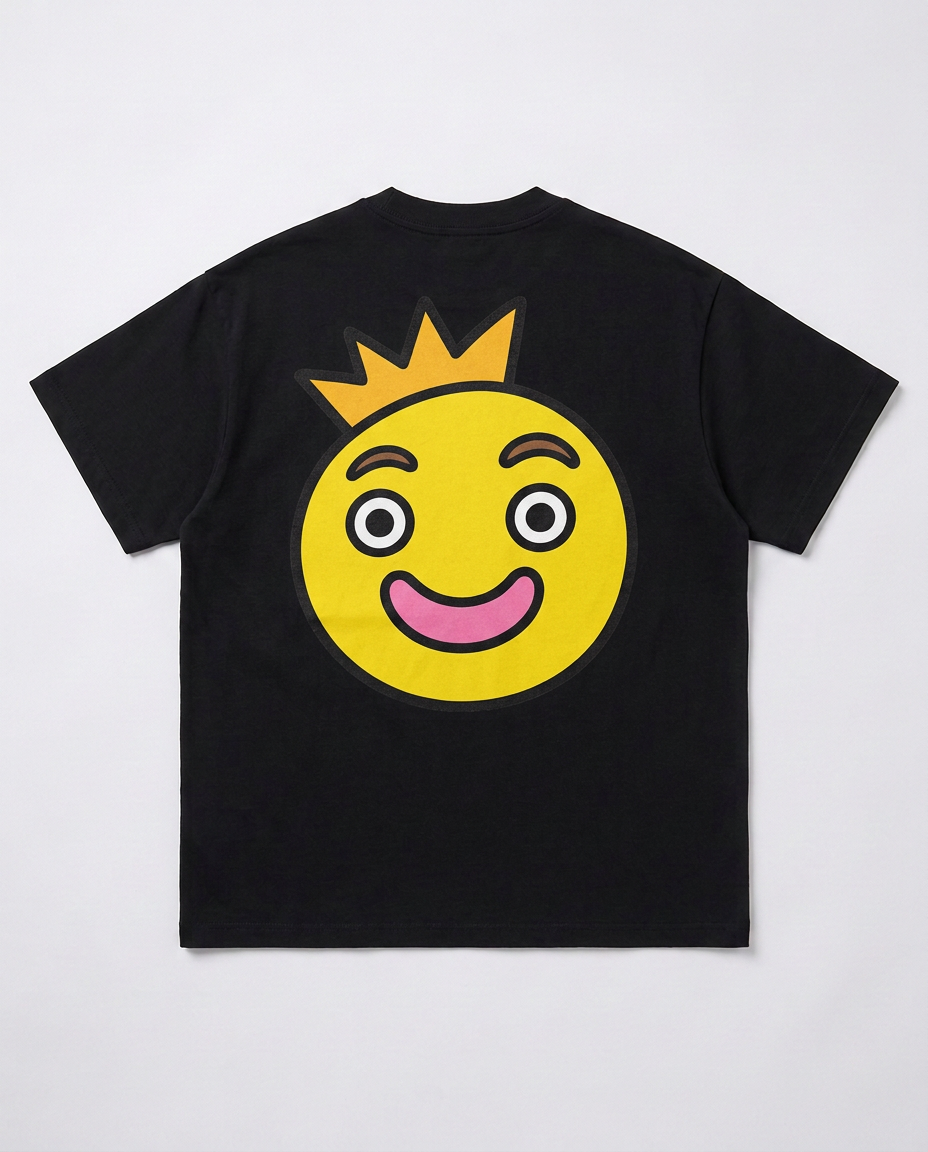 Crowned Smiley tee, back