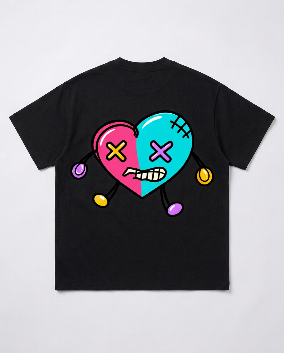 Stitched Heart tee, back