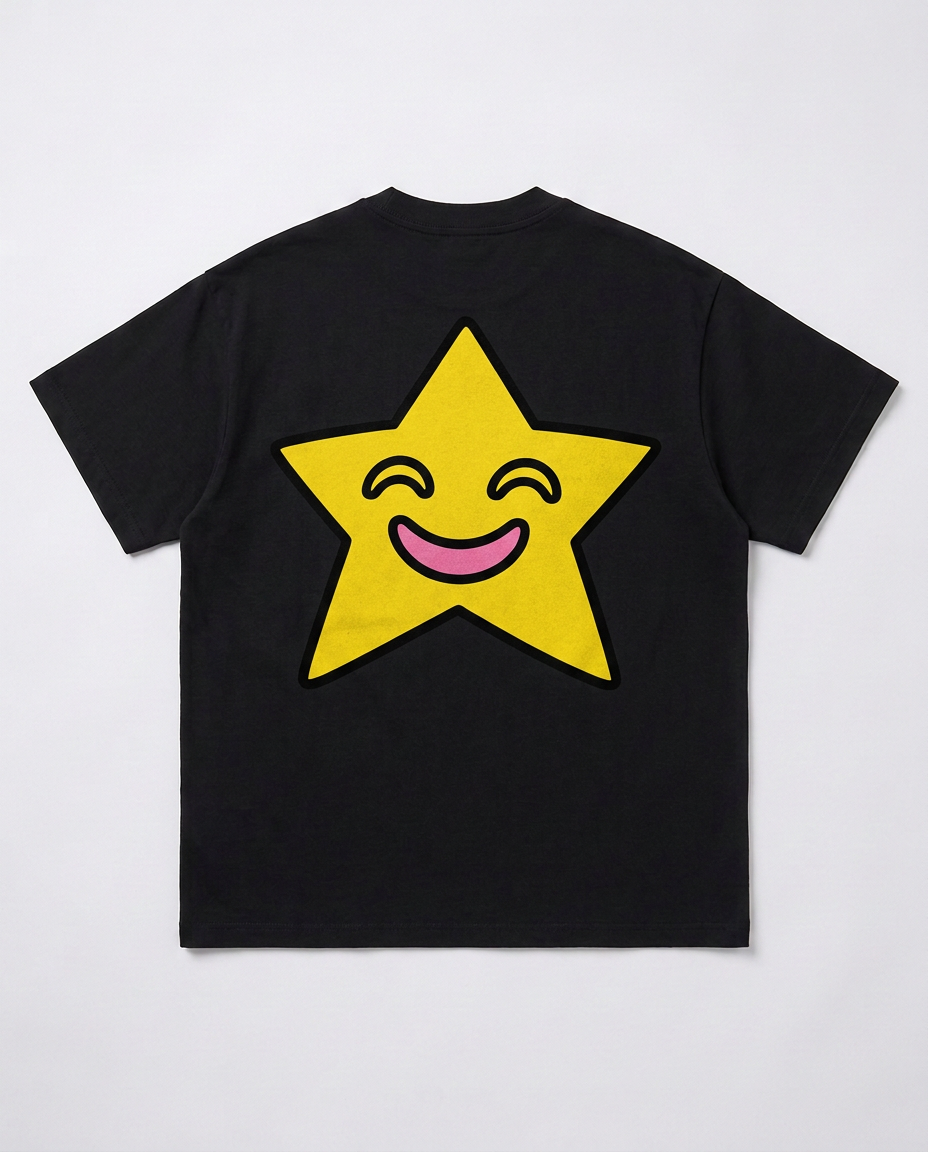 Smiling Star tee, back