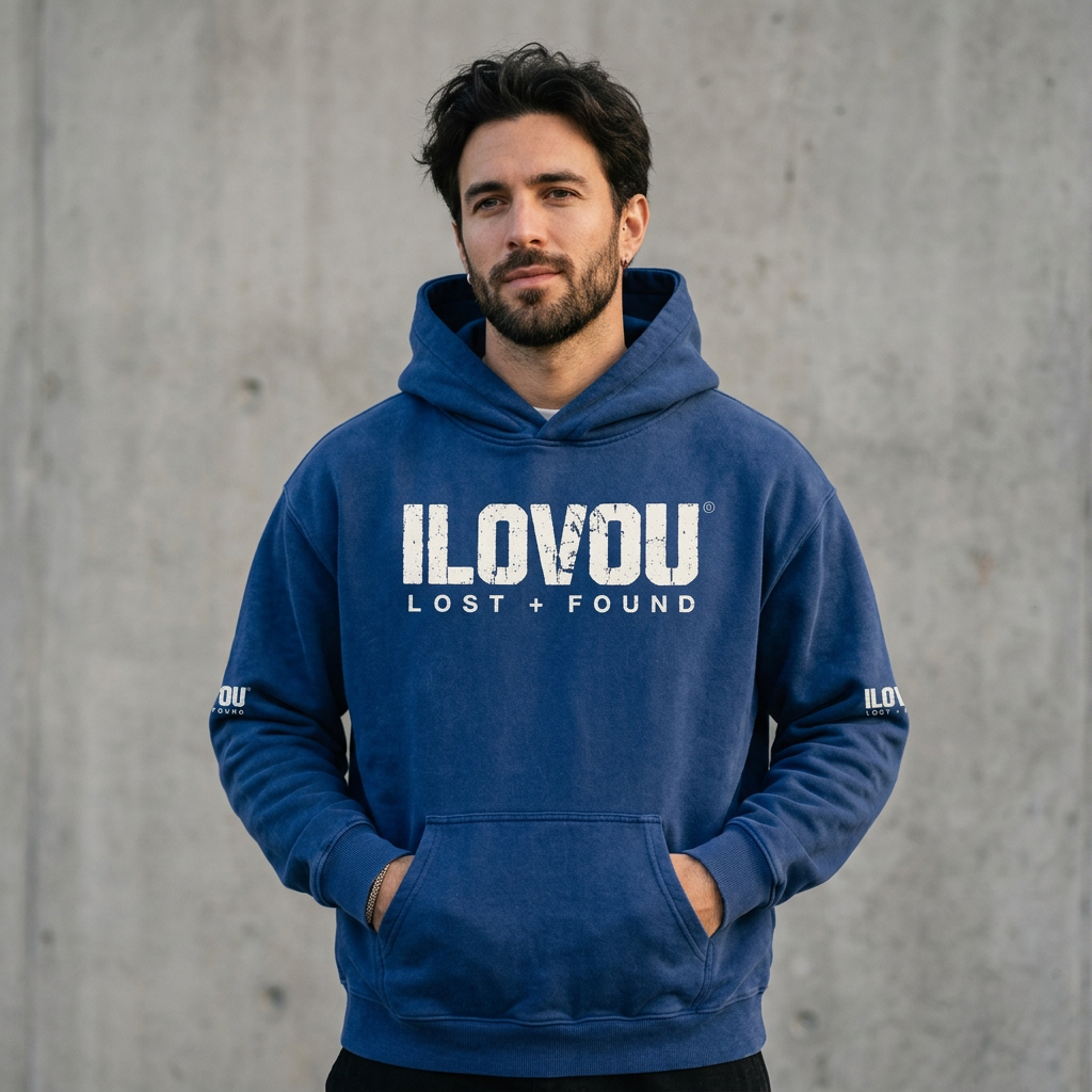 The Found Era Hoodie — Vintage blue